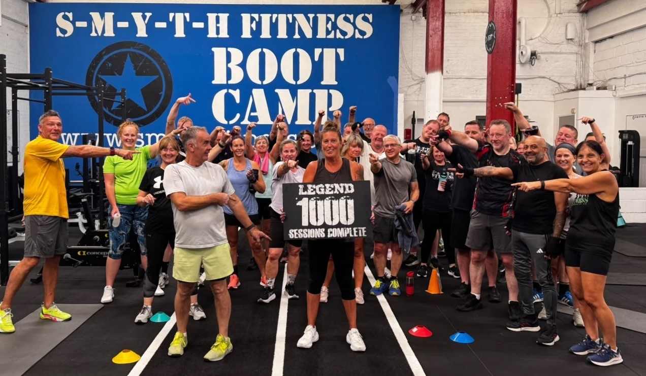 Members celebrating a 'Legend – 1000 sessions complete' milestone